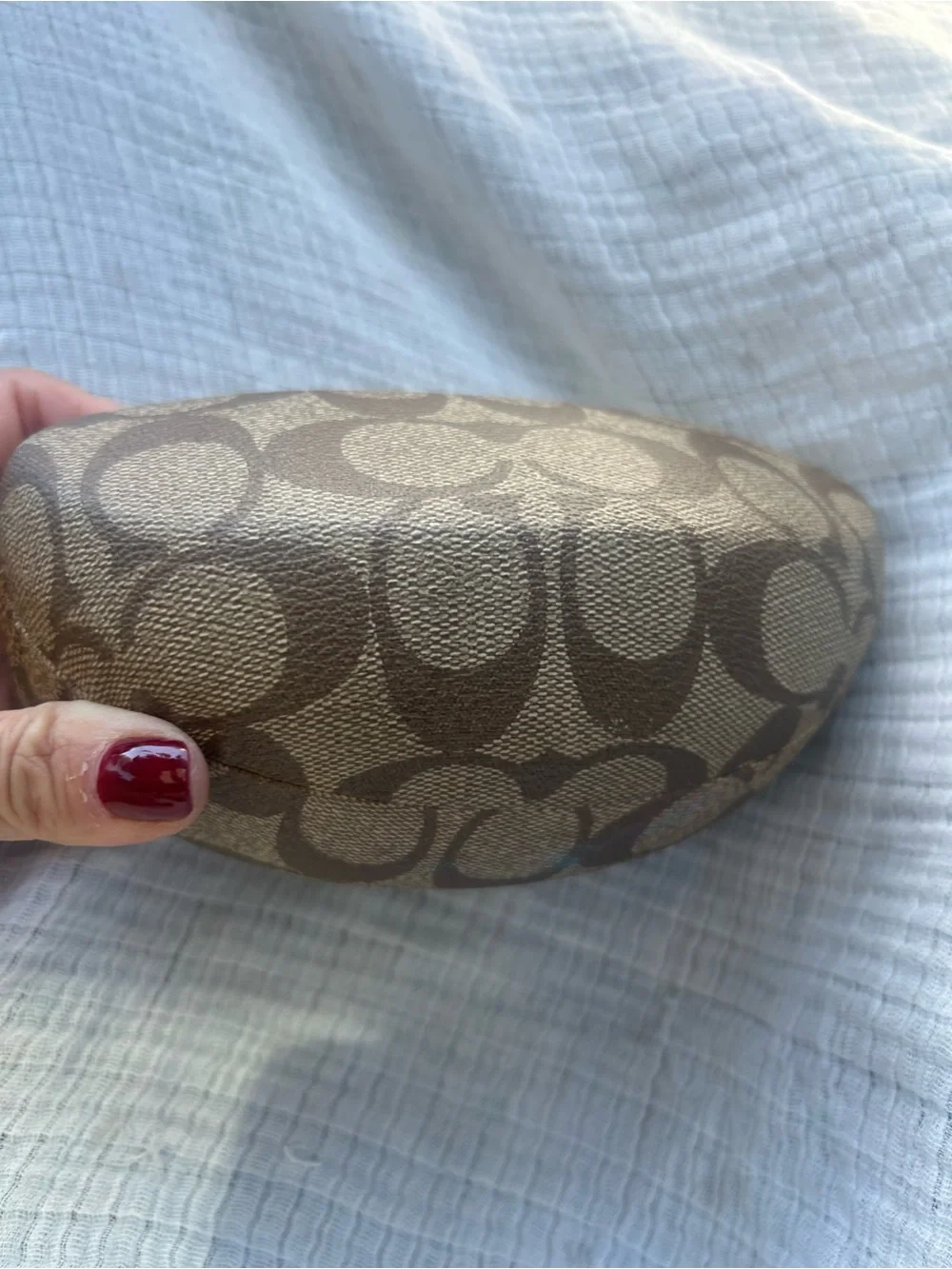 Coach mongram glasses case